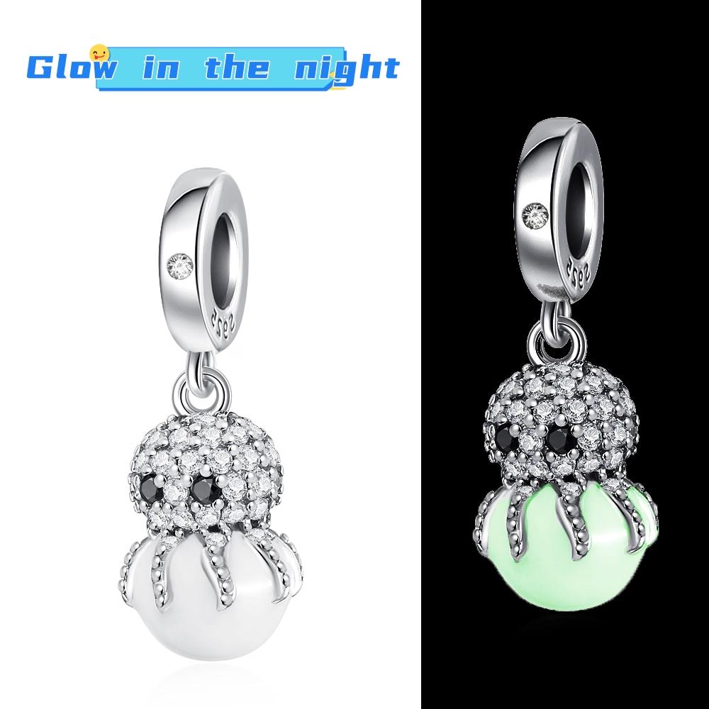 New Copper Rainbow Cat Spider Lion Night Light Seahorse Talisman Beads Fit For Original Bracelets Diy Womans Fine Jewelry