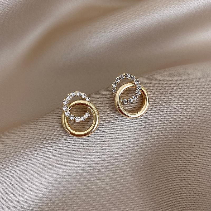 Women's Circle Earrings Fashionable Versatile Everyday Jewelry