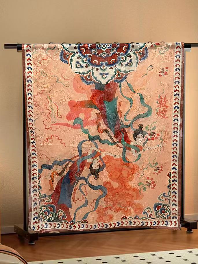 

Xiangyun Срезной цветок Ручной работы Завивка Односторонний Тонкий стиль Популярный Национальный стиль Жаккардовый Высококачественный Универсальный Шелковый шарф 180X70 см Шаль 180*70