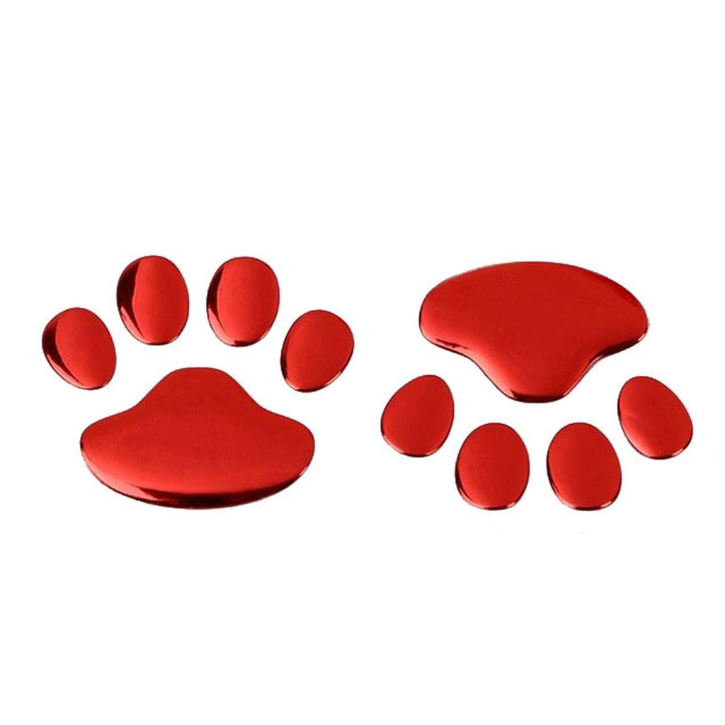 2 stuks, set 3D Dier Hond Voetsporen Sticker Auto Accessoires Auto Sticker