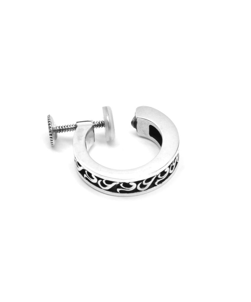 LION HEART Earrings HOWL Silver 925 Silver with Pouch Earrings/Arabesque/Silver