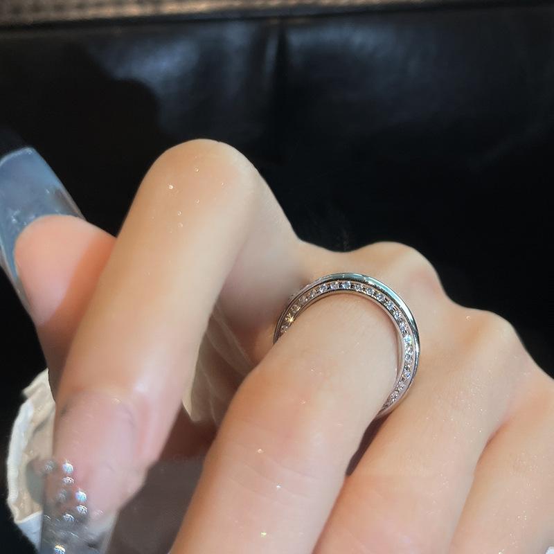 French Temperament Butterfly Pearl Bow Open Ring Simple Trend Index Finger Ring Jewelry Women