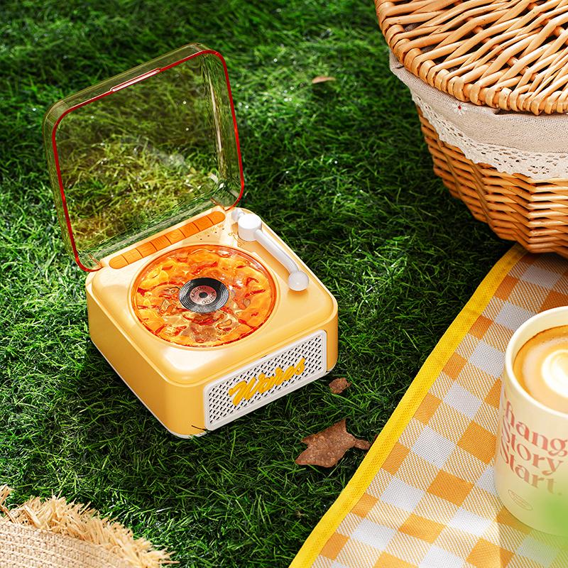 White Noise Bluetooth Speaker Mini Retro Portable Vintage Sleep Aid Bluetooth Speaker wireless stereo ambient light subwoofer
