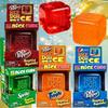 Super populární Schylling Needoh Nice Cube Senzorická hračka, Kostka pro snižování tlaku a mačkání, Mačkací Fidget Kostka pro snižování tlaku Limi