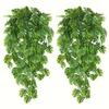 69-Mesh Turtle Back Leaf Artificial Flower Vine Wall Hanging Decoration