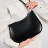 Leather Underarm Bag Premium Cowhide Crescent Bag Large Capacity Commuter Handbag Niche Light Luxury One Shoulder Baguette Bag