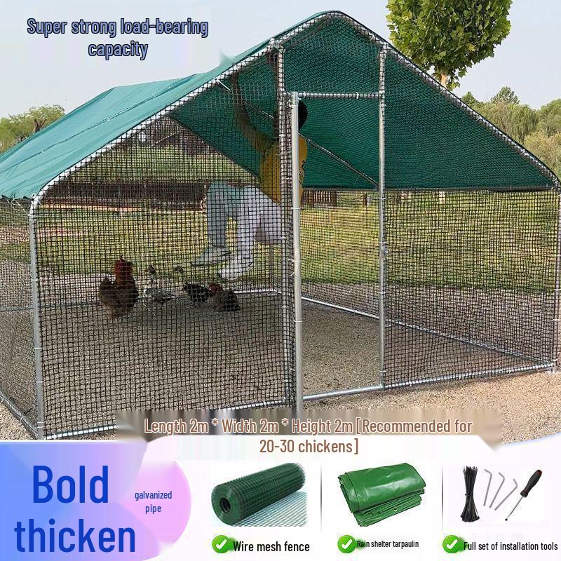 Extra Large Outdoor Rainproof Poultry Coop for Chickens, Pigeons & Peacocks