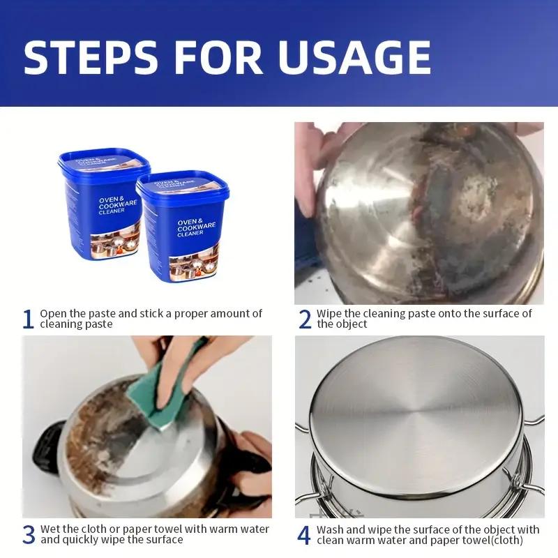 1PCS Kitchen Multi-Functional Decontamination Cream Stainless Steel Cleaning Cream Pot Bottom Polishing Embroidery Rust Removal Detergent