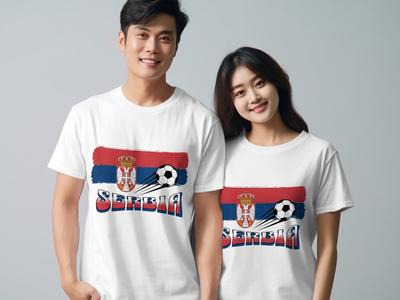 Serbia Football T-Shirt European Tournament Unisex Soccer TShirt Euros 2024
