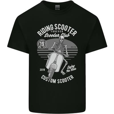Scooter Club Motorbike Motorcycle Skull Mens Light Cotton T-Shirt Unisex T-Shirt