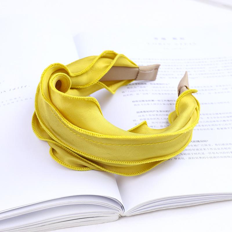 Modă Nouă Moale Femei Vară Păr Păr Cerc Păr Benzi Pentru Fete Culoare Solidă Bentițe Designer Bandă de Păr Accesorii de Păr