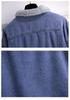 Extra Large Winter Plus Velvet Denim Jacket - Thickened Casual Cotton Coat for Sizes 200/300 Jin
