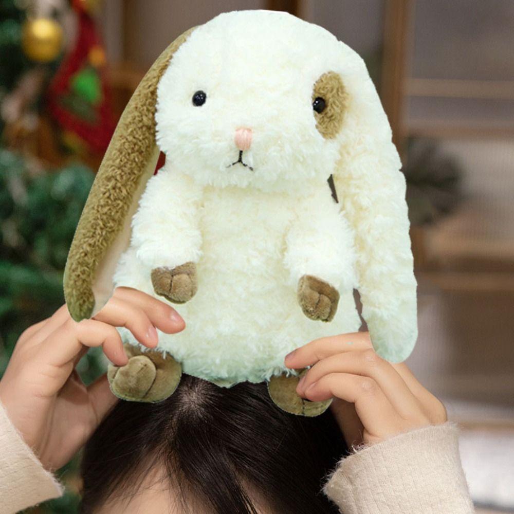PP Cotton Rabbit Plush Toy Soft Sitting Bunny Plush Doll Long Ears Rabbit Stuffed Toy  Kids Gifts