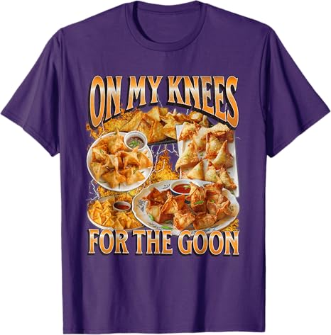 On My Knees for TheGoon Bootleg Funny Crab Rangoon Meme TShirt Ironic Gen Z Humor Y2k Aesthetic Graphic Tee Tops Novelty Gift