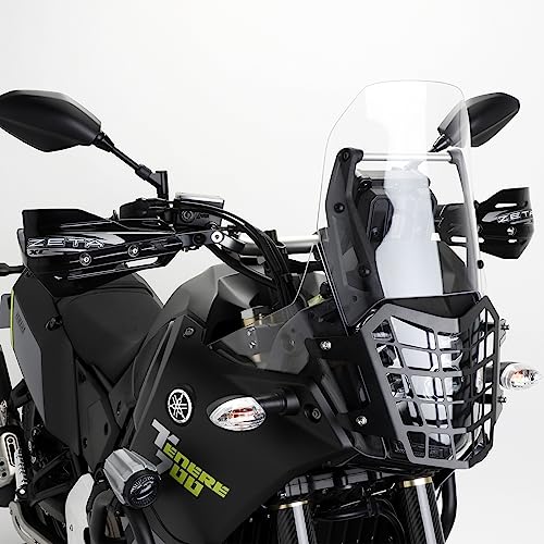 ZETA RACING XC Protector Black, compatible with the Armor Hand Guard Series, provides protection from mud, flying stones, and branches for Motocross,