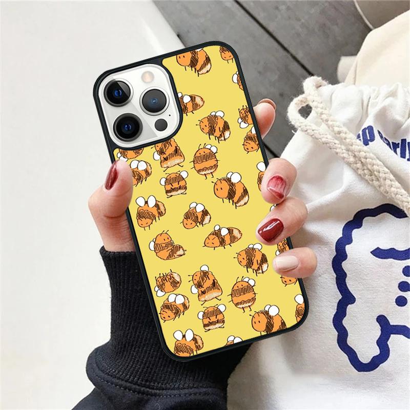 Bee Bumblebee Phone Case For iPhone 17 Air 15 16 Cover 11 13 14 Pro Max 12 Plus Max Fundas