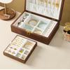 Retro Jewelry Storage Box Desktop Jewellery Organizer Case Watches Bracelet Display Cases Necklace Ornament Displays Boxes