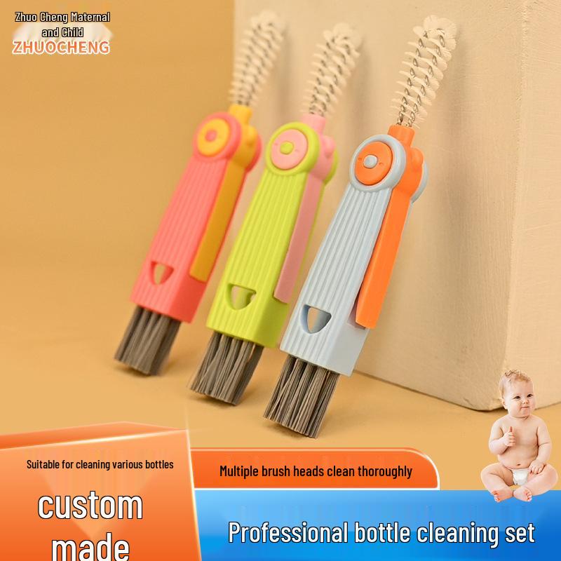 Multifunctional Silicone Baby Bottle & Nipple Cleaning Brush