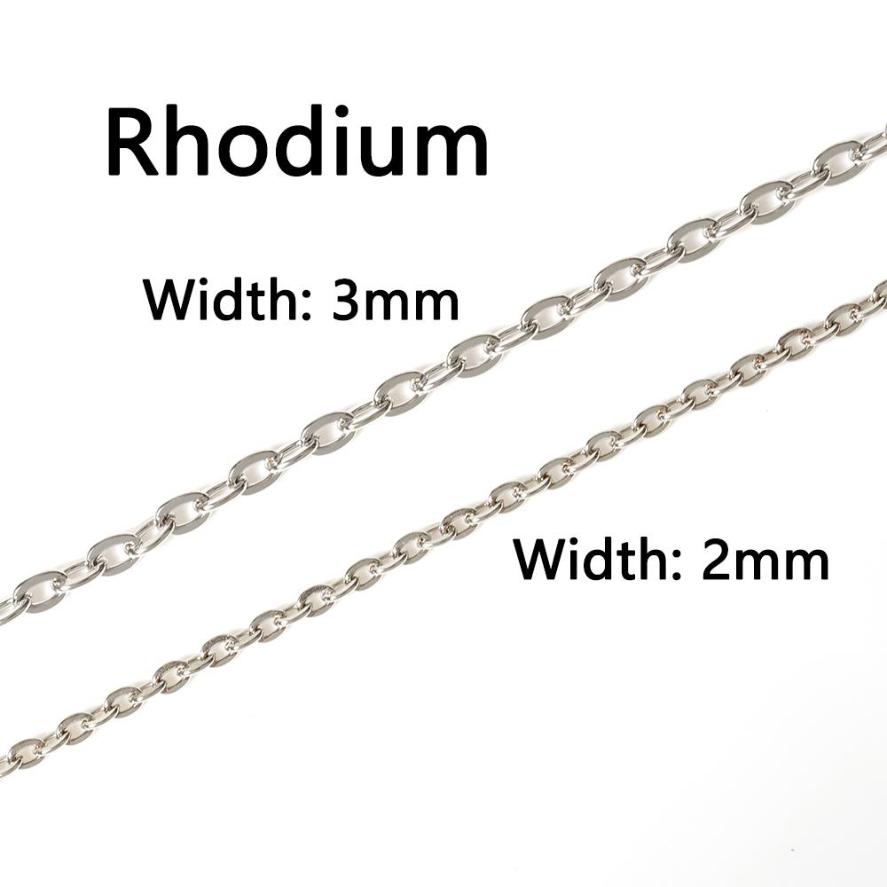 5Meters Metal Link Chains Multi Color Bulk Necklace Bracelet Chain Accessory for DIY Jewelry Making Findings Supplies Wholesale