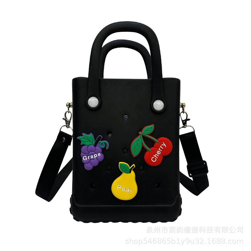 Kids' Bags Fashion Jelly Bags Shoulder Bags New Hollow Out Outdoor Beach Bag Handheld Bag Crossbody Bags Child Small Square Bags