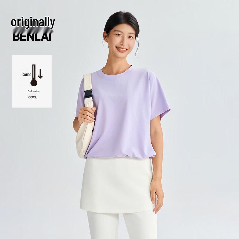 

BENLAI Women s Cooling Loose Short-Sleeve T-Shirt S