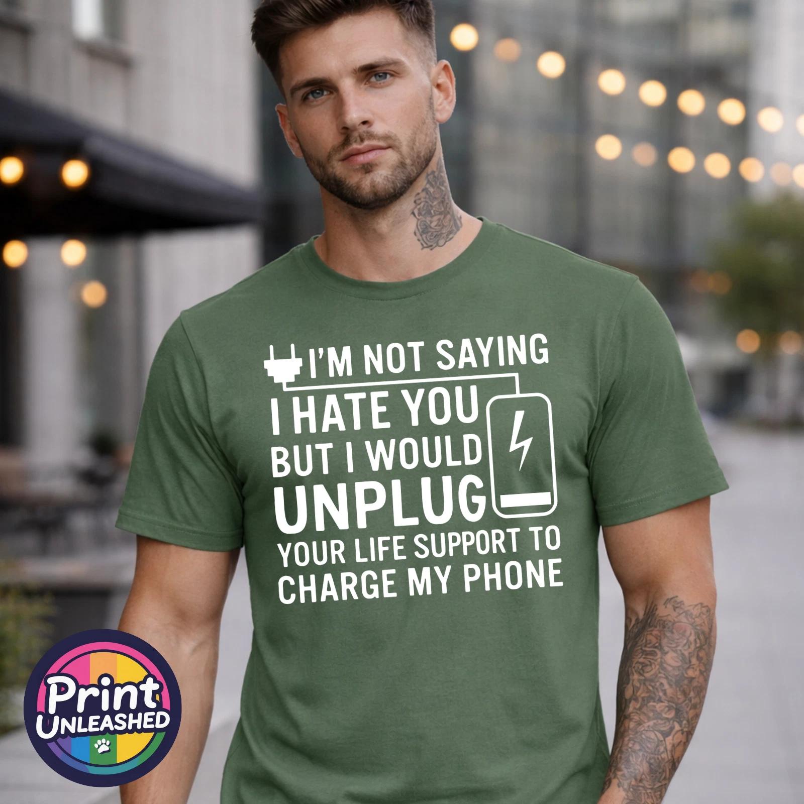 I m Not Saying I Hate You T-Shirt Funny Dark Humour Offensive Sarcastic Tee 4XL