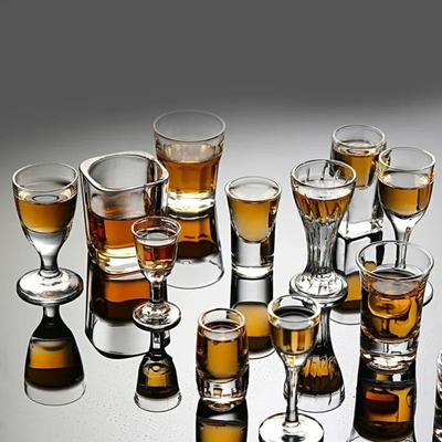 2/6/PCS Crystal Cup Shot Glass Cup Creative Spirits Wine Glass Cup Glasses Party Drinking CharmingThick BottomCup Wine Glass