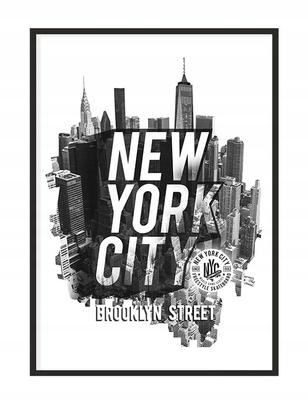 Picture Poster In a Frame 53x73 Cm New York P1085