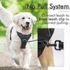 Dog Harness, No-Pull Pet Harness with 2 Leash Clips, Adjustable Soft Padded Dog Vest,Control Handle for Large Dogs
