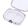 2/3 Compartments Rectangle Round Shape Medicine Case Sliver Lightweight Holder Container Waterproof Pill Tablet Metal Pill Box