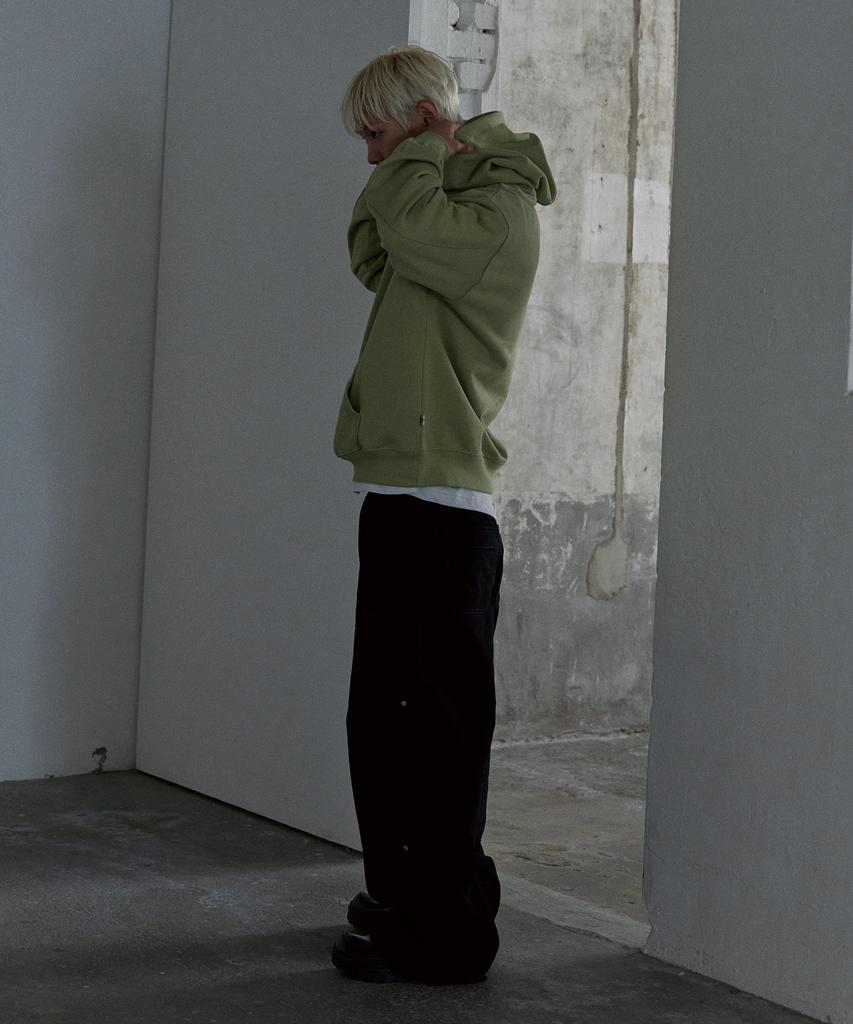 Tonilolenseu Washed Double Knee Pants Black