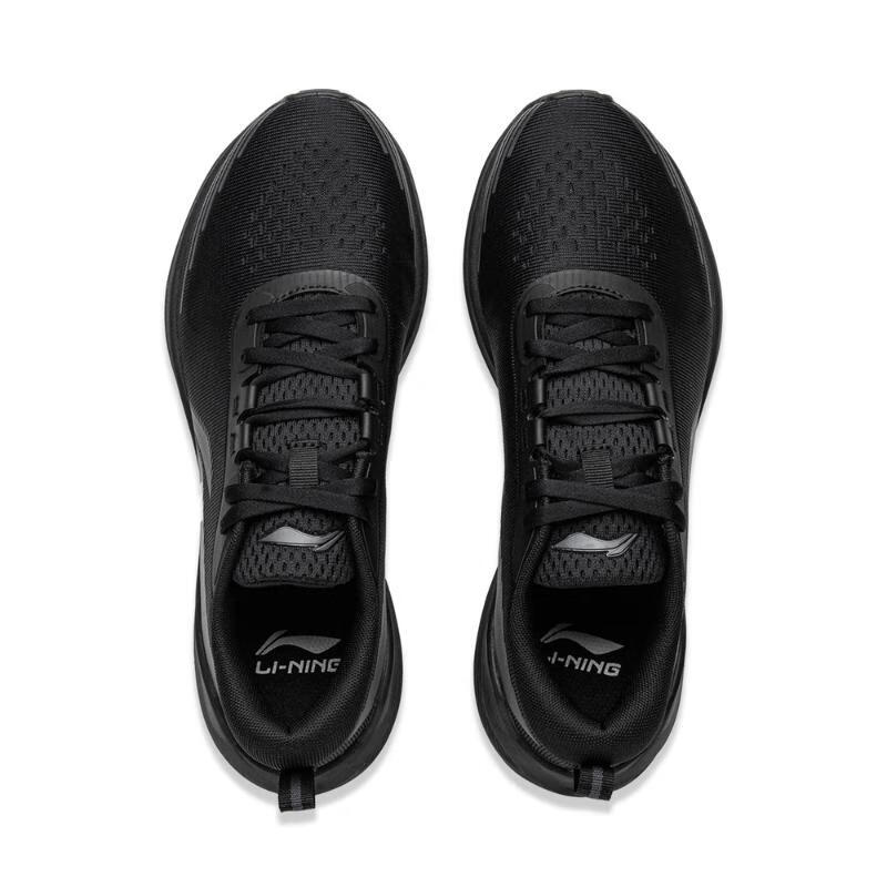 Li-Ning Comfortable Simple Non-Slip Breathable Low-Top Running Shoes Women Sneaker Black AGLU322-2