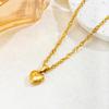 Women's Light Luxury Heart Clavicle Necklace - 18k Gold-Plated, Colorfast Pendant