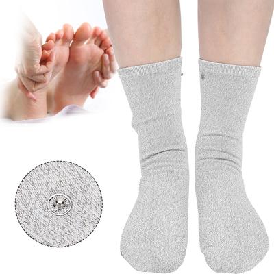 1 Pair Conductive Socks Electrode Socks for TENS Machine Instrument (Long Type)