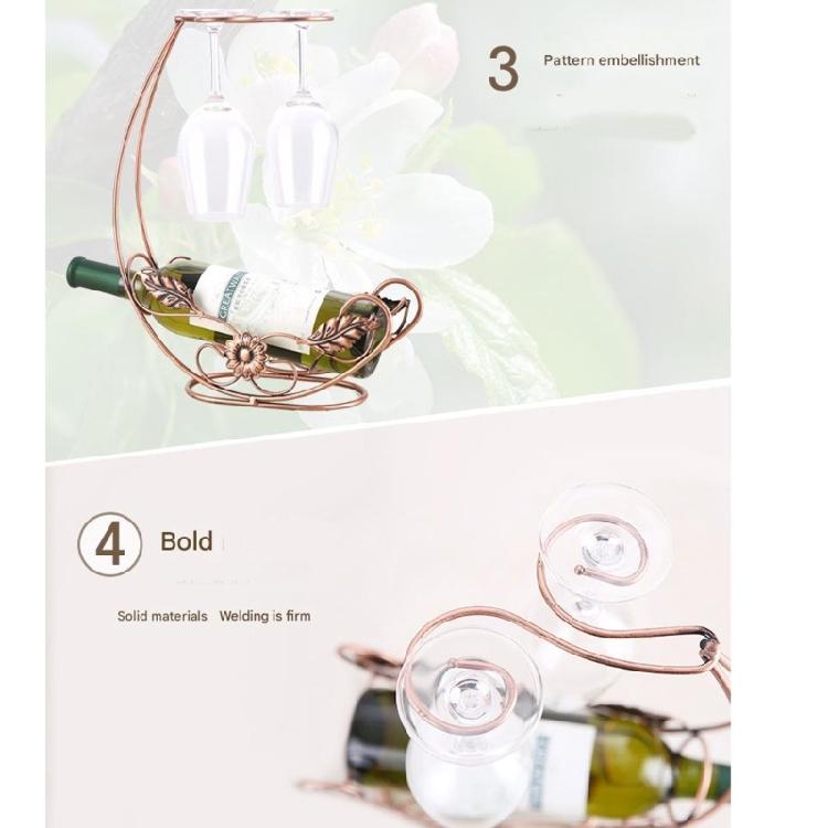 Space Saving Decorative Iron Wine Shelf Glass Bottle Holder Display Stand For Living Spaces Wedding Party Decoration