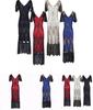 Elegant Womens Sequins Beaded Sleeveless Cocktail Dress For Timeless Evening Glamour