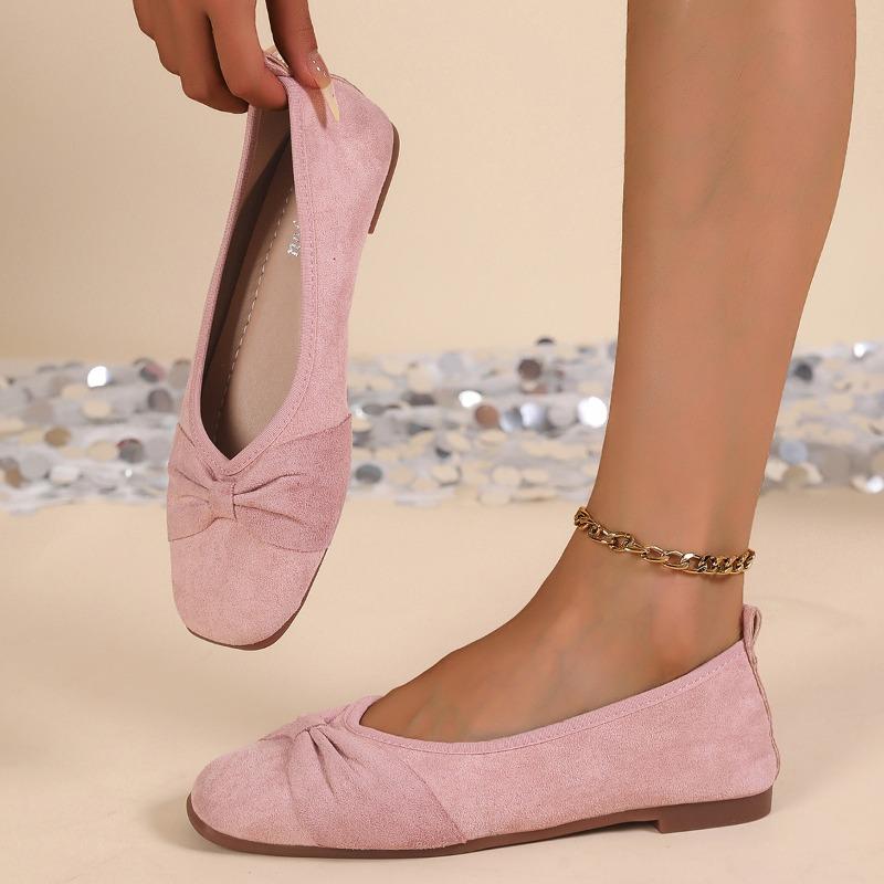 

Fashion 2025 Fashion Shallow Women s Flats New Square Toe Daily Plus Size Light Soft Bottom Comfortable Best Seller Flat Low Heels 36 рожевий