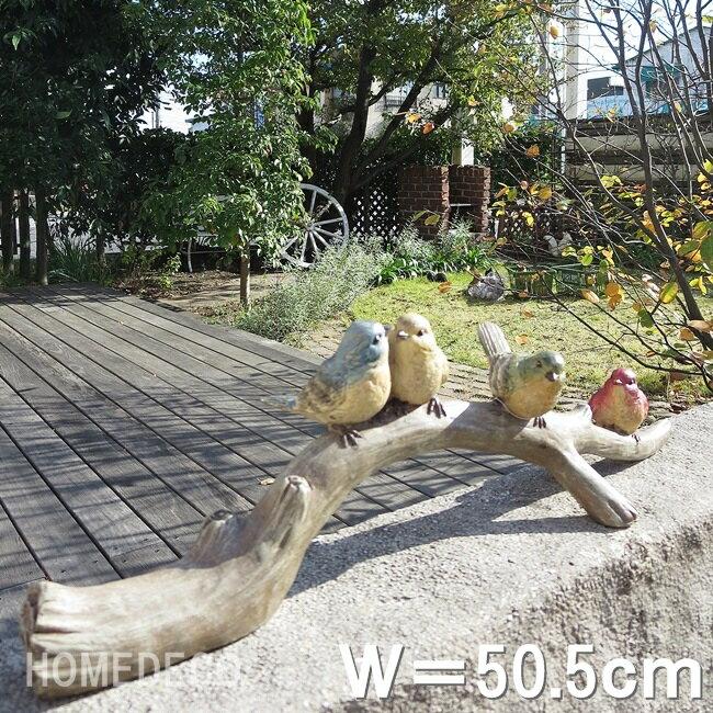 Nogawa Farm Story 4 Birds B (11777) W50.5cm Bird Figurine Ornament Gardening Garden Object Goods Invoice Compatible