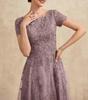 2026 Elegantes Spitzen-Patchwork-Abendkleid in Übergröße