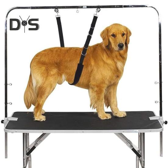 3Pcs Dog Grooming Belly Straps with Clamp Extension Loop Adjustable Design Easy To Use Pet Grooming Ropes for Small Medium Dog