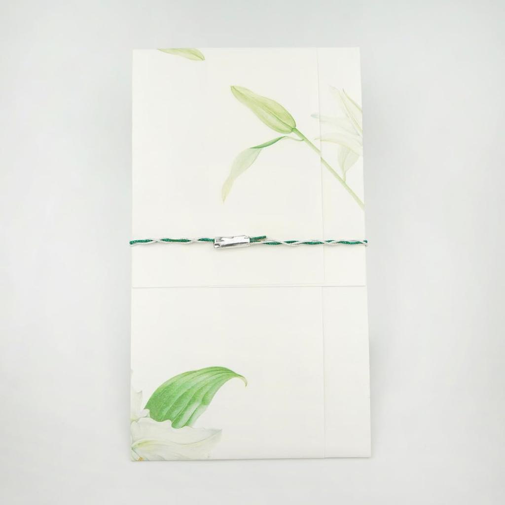 Frontier Japanese Condolence Shugibukuro Money Envelope Lily BSG-010 for Christian Funerals