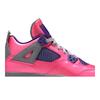 Air Jordan 4 Retro Grade School 'Pink Foil' (Unisex) Pink Foil / White / Cement Grey / Electric Purple Kids' Basketball Shoes 487724 607