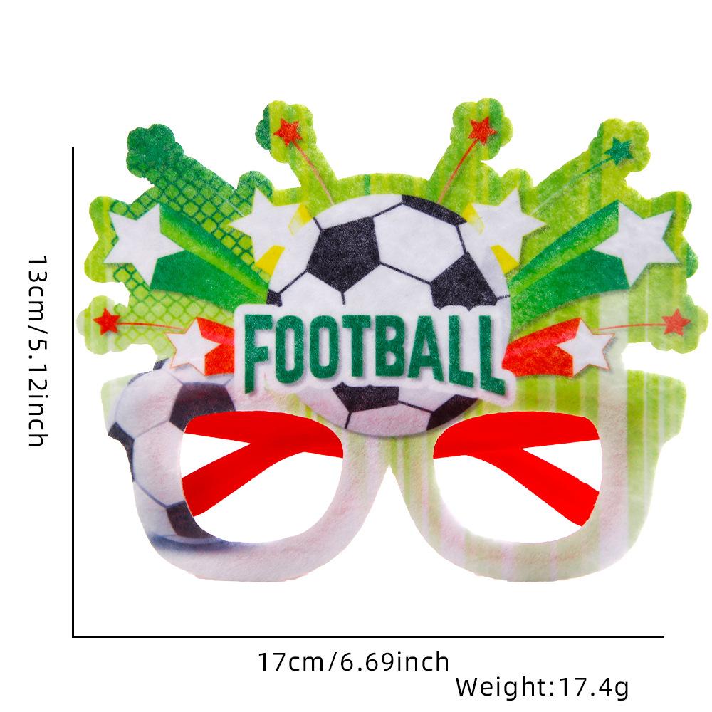 Football Decoration Photo Prop Glasses Football World Regional Match Theme Party Decoration Football Element Fan Supplies