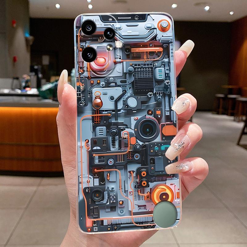 Transparente Hülle für Nothing CMF Phone 2 Pro A001 Lucky Dragon King Für Nothing Phone (3a) Lite 5G Stoßfeste Weiche Hülle