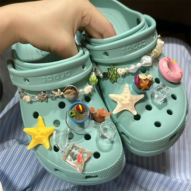 

Стеклянный голубой цветок-туфелька, Пряжка для обуви, Аксессуары для DIY, Декоративные аксессуары, Лето, Морская звезда, Украшения для обуви, Украшения для отпуска