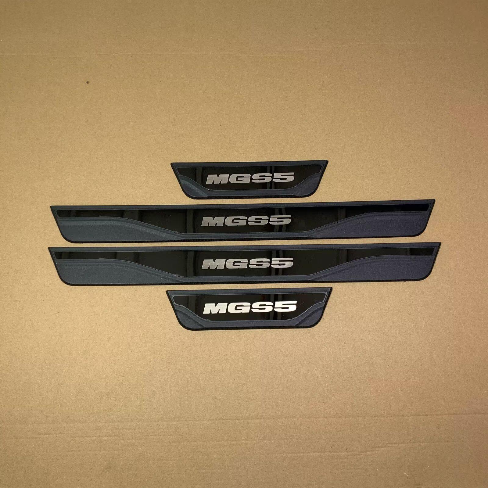 

For MGS5 MG S5 EV 2024 2025 2026 2027 Auto Parts Door Sill Cover Kick Scuff Plate Protector Guard Pedal Car Styling Accessories MGS5 Black