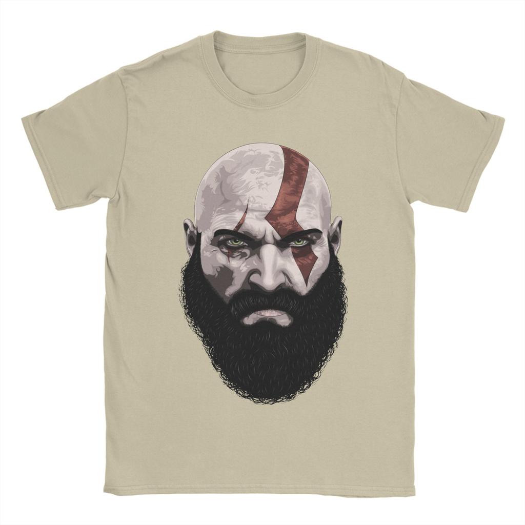 Vintage God of War Kratos TShirt Unisex Round Collar Cotton T Shirt Ghost of Sparta Short Sleeve Tee Shirt XL XL XL Tops