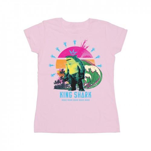 

DC Comics Womens/Ladies The Suicide Squad King Shark Cotton T-Shirt білий