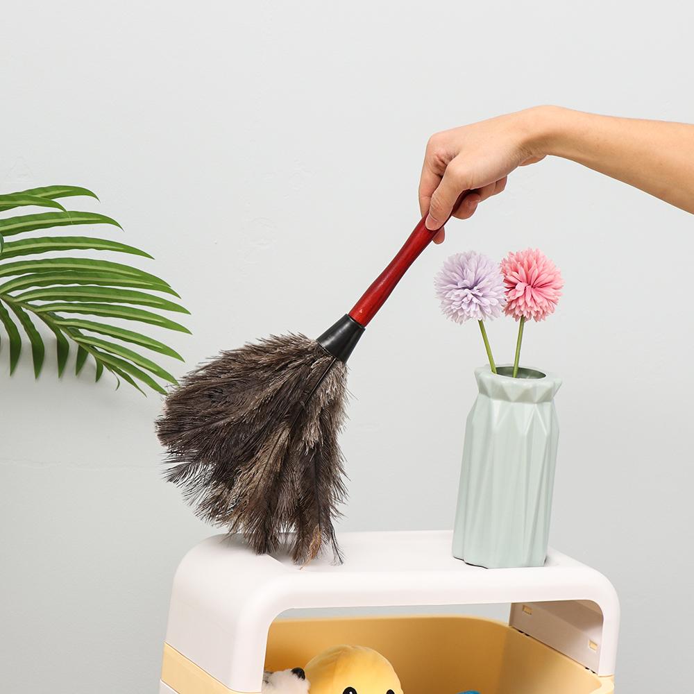 Spolverino Colorato in Piume di Tacchino Antistatico in Plastica per Pulizia Polvere Cruscotto Auto Spazzola Estensibile Strumenti per la Pulizia della Casa
