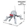 MOOXI Space Wars Series Robot Model MOC Brick DIY Diorama Adult Children Toys Building Block Set Montessori Gift Room Decoration